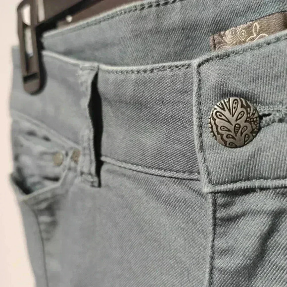Prana Jeans Pants Size 2 / 26 Blue Skinny Carlotta Crop Side Detail - Picture 4 of 9